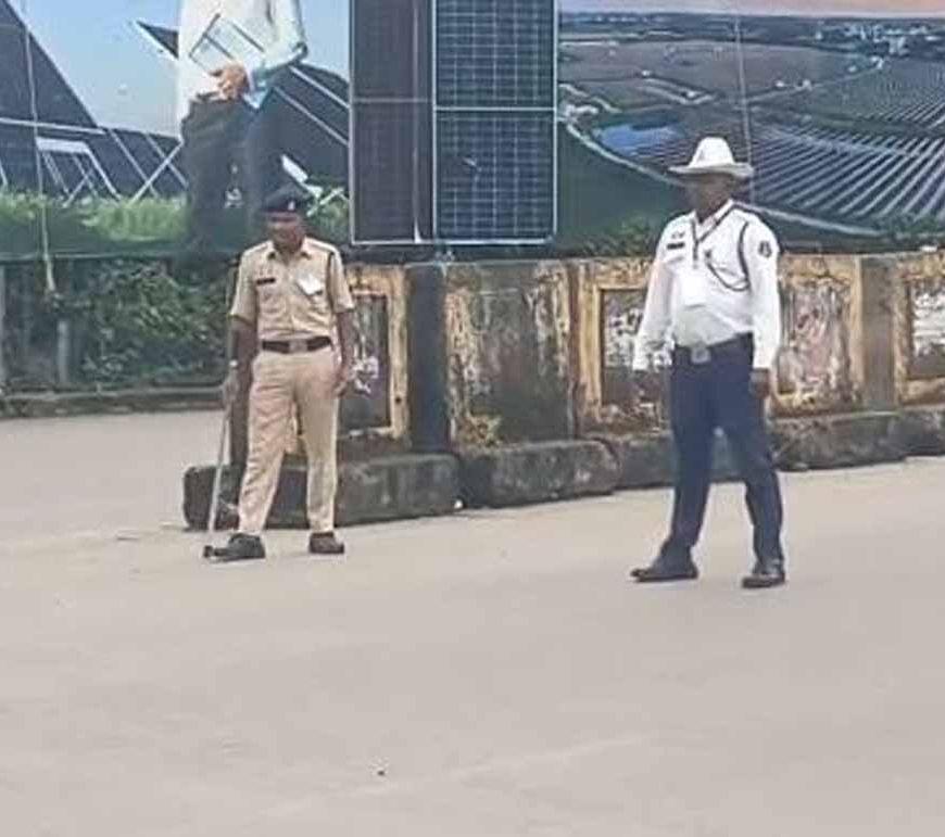 उपराष्ट्रपति राधाकृष्णन के रायपुर दौरे से पहले सुरक्षा और यातायात व्यवस्था की मॉकड्रिल