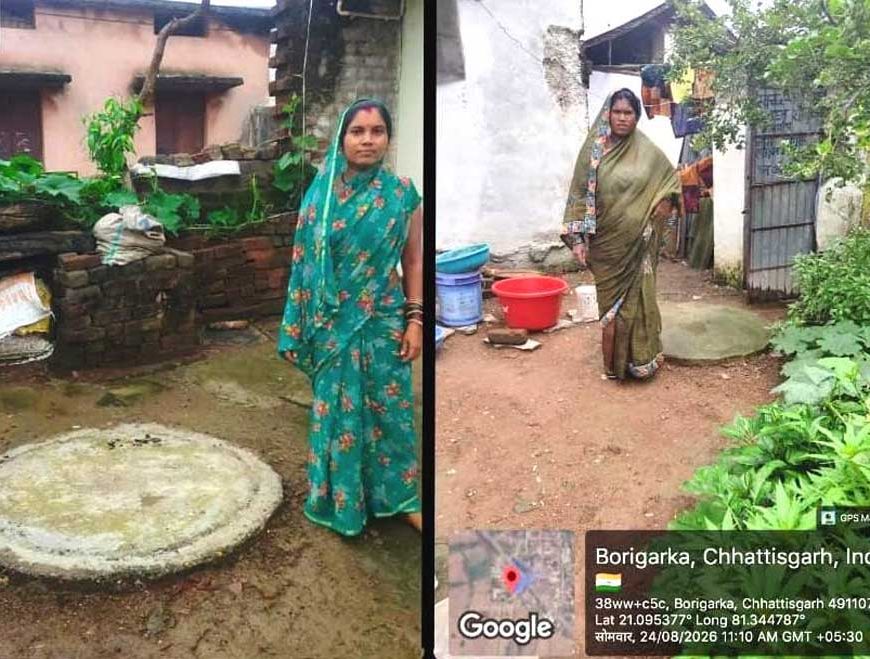 मोर गांव मोर पानी अभियान से दुर्ग में महिलाओं ने श्रमदान से बनाए 3360 सोख्ता गड्ढे