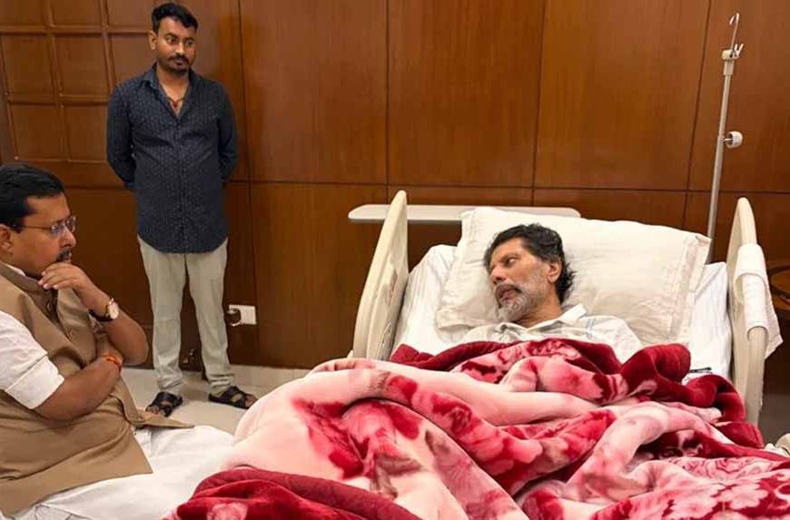 BJP अध्यक्ष नितिन नबीन ने किरण सिंह देव से की मुलाकात, डॉक्टरों से ली स्वास्थ्य की जानकारी