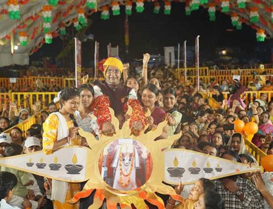 नरेला रक्षाबंधन महोत्सव-2026: तीसरे दिन 29 हज़ार 179 बहनों ने मंत्री  सारंग को बांधी राखी
