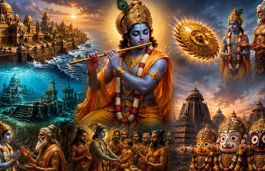 श्रीकृष्ण से जुड़े 5 रहस्यमयी प्रसंग, समुद्र में समाई द्वारका से जगन्नाथ पुरी के ‘दिव्य तत्व’ तक