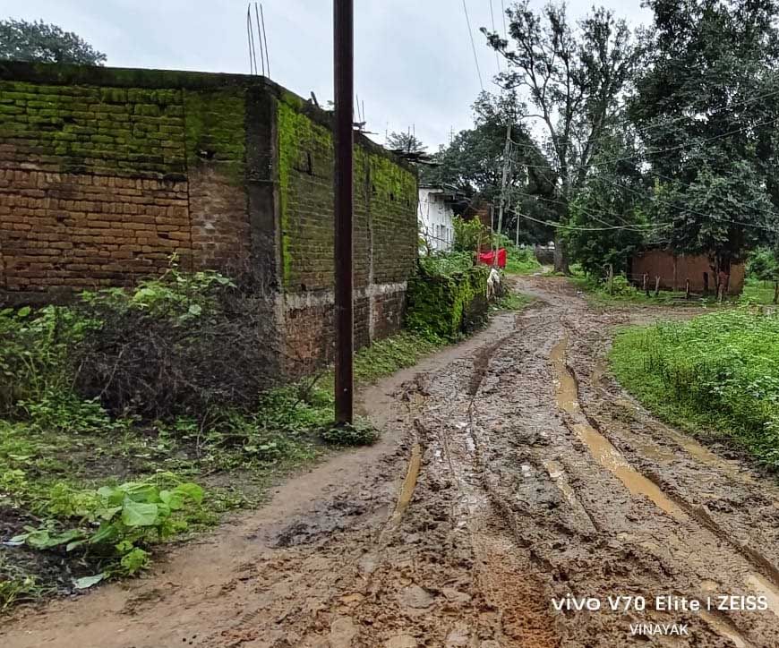 वार्ड क्रमांक 15 में सड़क नहीं, कीचड़ से गुजरने को मजबूर वार्डवासी