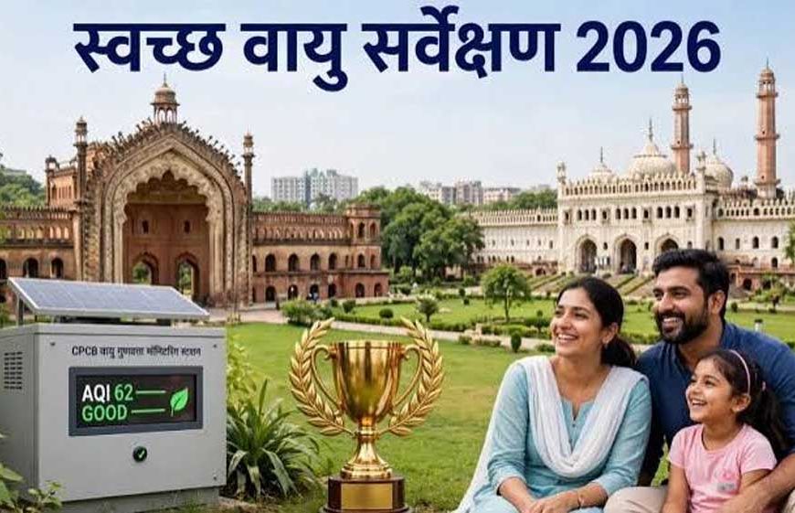 स्वच्छ वायु सर्वेक्षण-2026 में यूपी के 16 शहरों ने बनाई जगह, लखनऊ देश में पहले स्थान पर