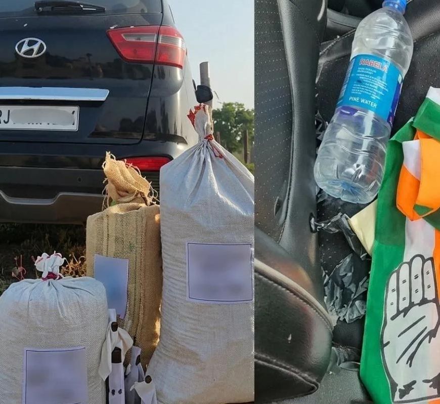 राजस्थान निकाय चुनाव से पहले बड़ी कार्रवाई, लग्जरी कार से 249 पव्वे और 12 बोतल शराब बरामद
