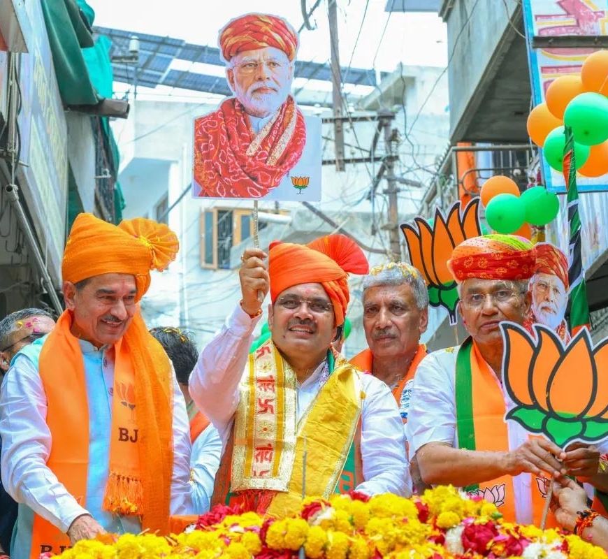 पाली में भजनलाल शर्मा का रोड शो, कांग्रेस पर बरसे सीएम; बोले- निकाय चुनाव में खिलेगा कमल