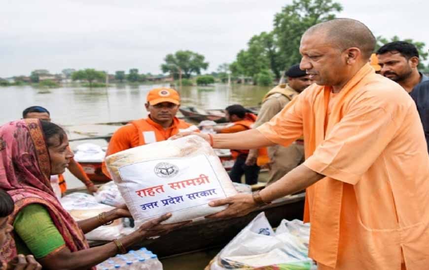 योगी सरकार का बाढ़ राहत अभियान जारी, 21,333 लोग सुरक्षित स्थानों पर पहुंचाया, अब तक जनहानि शून्य