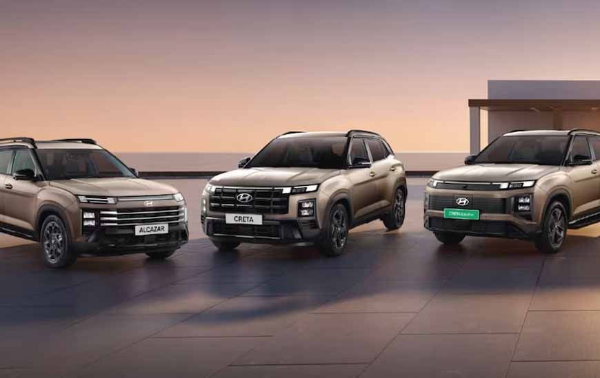 Hyundai का बड़ा धमाका! एक साथ लॉन्च हुई Creta, Creta Electric और Alcazar के Lounge Edition