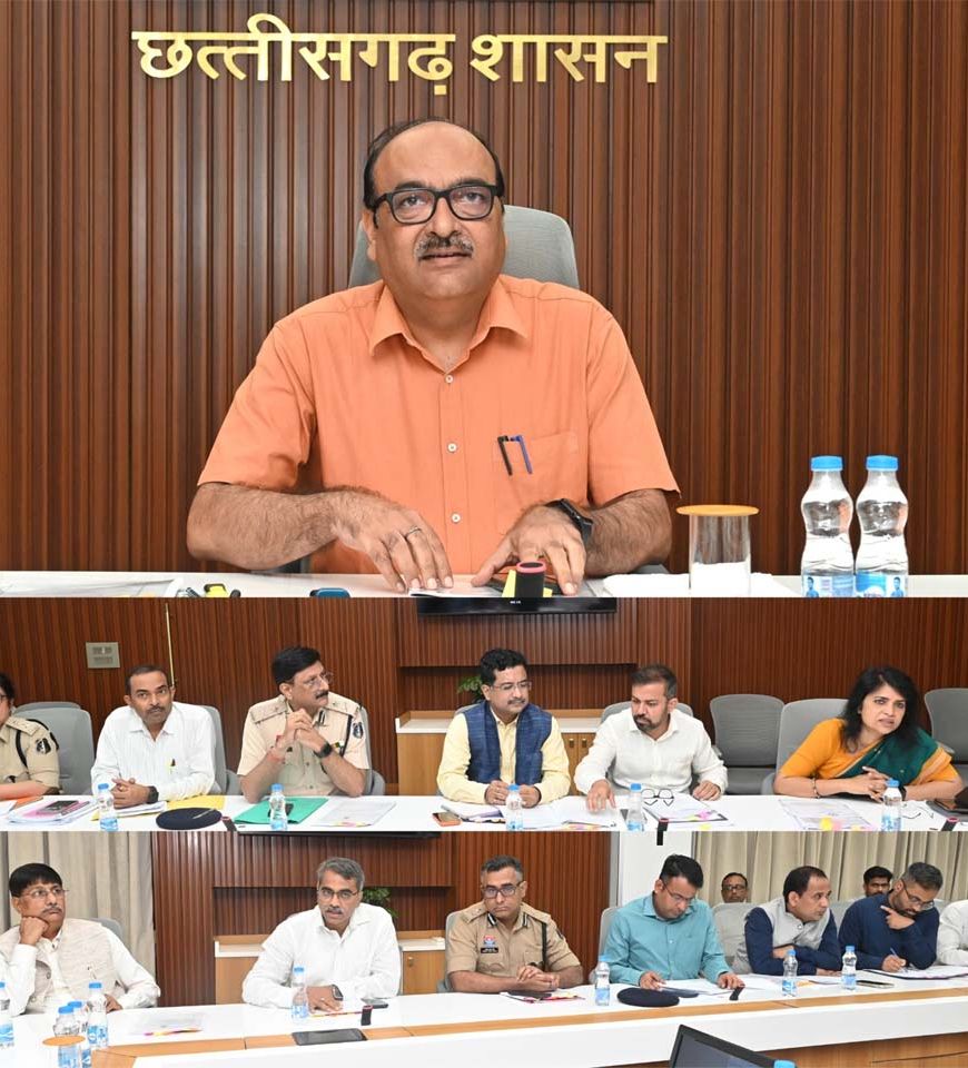 मुख्य सचिव की अध्यक्षता में रायपुर में आईटीएमएस के सुचारू संचालन को लेकर बैठक सम्पन्न हुई