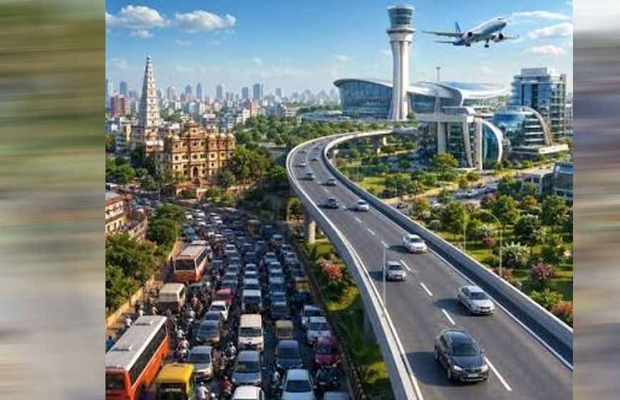 इंदौर में बड़ा गणपति फ्लाईओवर की आधी बाधा हटी, दिसंबर तक पूरी लाइन होगी शिफ्ट; निर्माण में हुई देरी