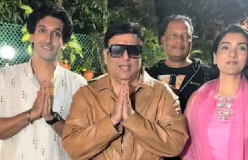 अमेरिका से लौटने के बाद गोविंदा ने बच्चों के साथ मिलकर घर पर बप्पा के किए दर्शन