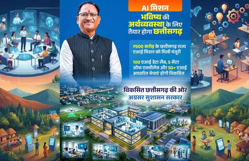 एआई क्षेत्र में नई उड़ान भरने को तैयार छत्तीसगढ़