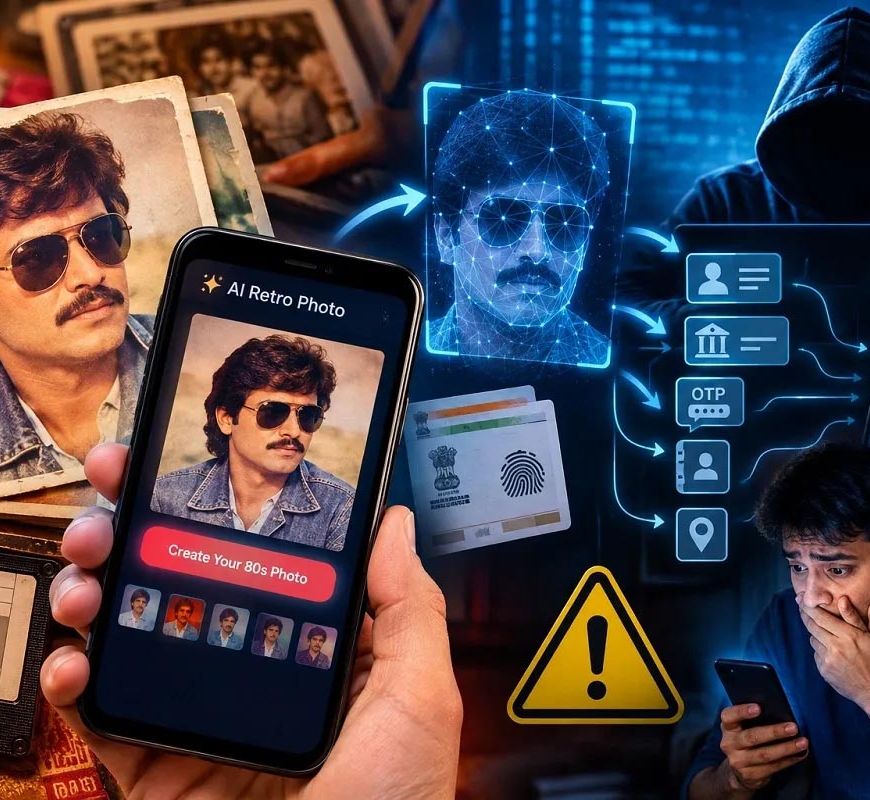 80s AI फोटो ट्रेंड बना साइबर ठगी का नया हथियार, फर्जी लिंक से फोन हैक होने का खतरा