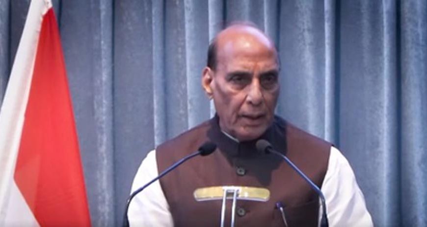 मोदी ने नक्सलवाद से मुक्ति दिलाई, जम्मू-कश्मीर से हटाया अनुच्छेद 370: रक्षा मंत्री राजनाथ सिंह