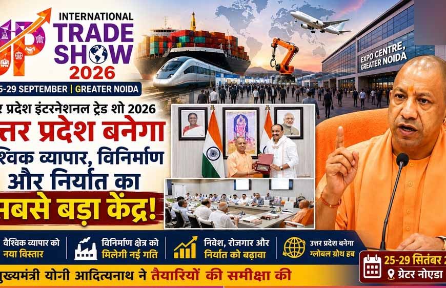 UP International Trade Show का चौथा संस्करण 25 सितंबर से, 45 हजार खरीदारों ने कराया रजिस्ट्रेशन