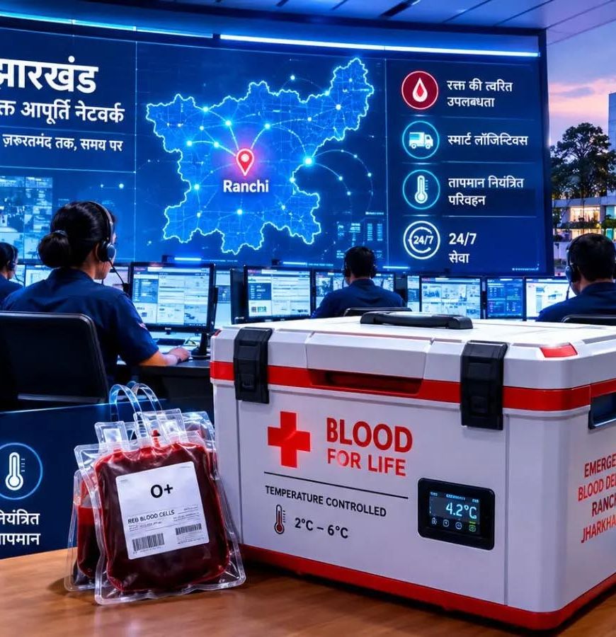 झारखंड में अब एक कॉल पर 4 घंटे में पहुंचेगा ब्लड, 90 दिनों में लागू होगी नई व्यवस्था