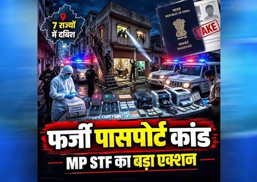 ग्वालियर में 17 फर्जी पासपोर्ट का खुलासा, एक मोबाइल नंबर और पते से बने दस्तावेज