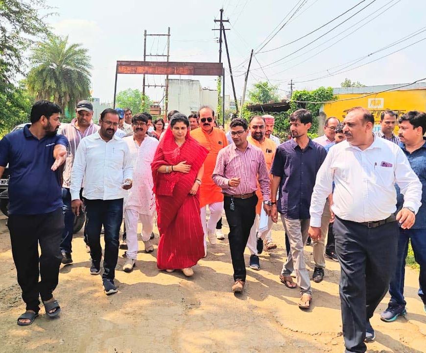अवधपुरी में सड़कों का निरीक्षण, गड्ढे तुरंत भरने के निर्देश