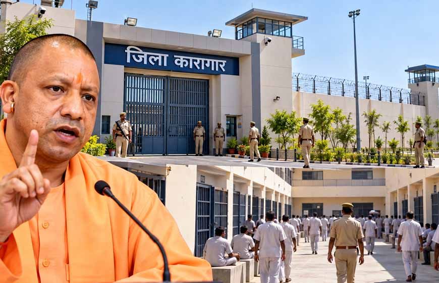 योगी सरकार का जेल सुधार अभियान, 2026 में ओवरक्राउडिंग दर घटकर 1.03 पहुंची