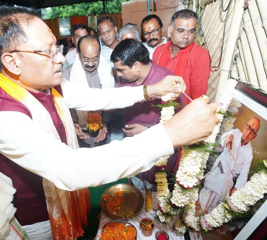 मदकूद्वीप की पुरातात्विक और आध्यात्मिक विरासत के संरक्षण में स्वर्गीय  शांताराम का योगदान सदैव स्मरणीय रहेगा : मुख्यमंत्री  विष्णु देव साय
