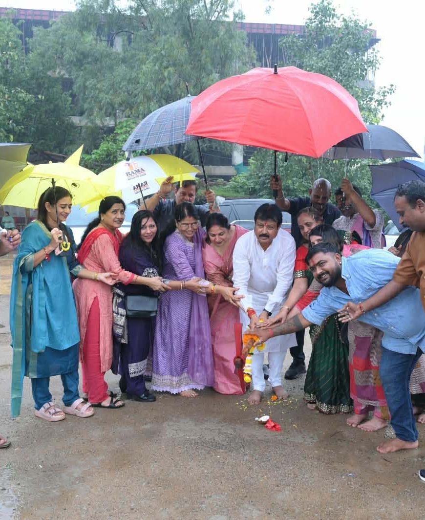 बीटीआई ग्राउंड में संकल्प नवरात्रि एवं रास गरबा उत्सव की तैयारियों का भूमिपूजन के साथ शुभारंभ