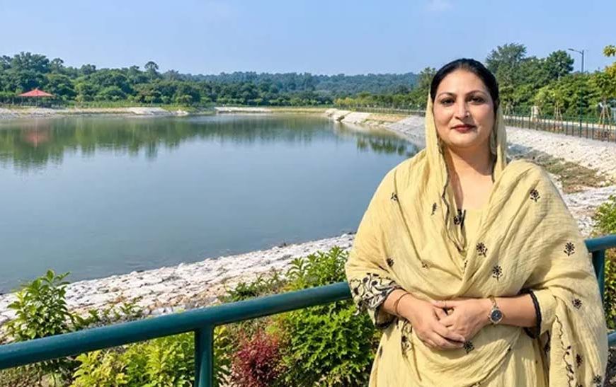 हरियाणा के बुंगा गांव में बना ‘मिनी सुखना लेक’, सरपंच कविता चौधरी ने बदली डैम की तस्वीर