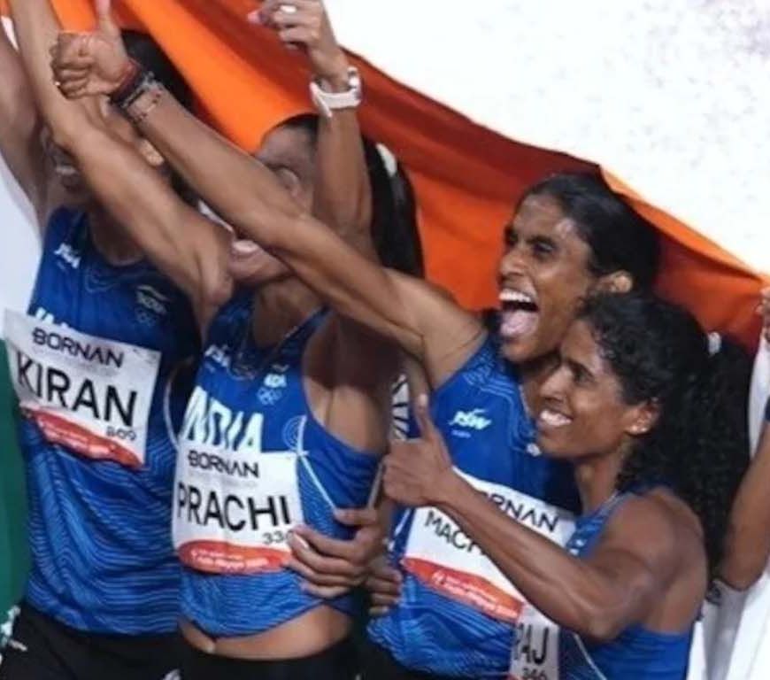 एशियन गेम्स में भारत का गोल्ड धमाका, विमेंस 4x400 रिले में जीता स्वर्ण