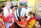 आंगनबाड़ी कार्यकर्ताओं, सहायिकाओं और मितानिनों का किया सम्मान, गर्भवती महिलाओं की हुई गोदभराई