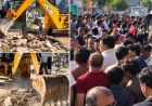 जयपुर में न्यू सांगानेर रोड पर चला JDA का बुलडोजर, 260 मकान-दुकानों से हटे अवैध निर्माण