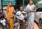 सेवा संकल्प अभियान के तहत दिव्यांग धनेश्वर साहू को मिली ट्राइसाइकिल