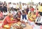 महाअष्टमी पर चलगली क्षेत्र को मंत्री  रामविचार नेताम का बड़ी सौगात मोरन नदी पर 5.91 करोड़ की लागत से बनेगा उच्चस्तरीय पुल