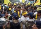 जयस प्रदर्शन के दौरान प्रधान आरक्षक को मारा थप्पड़, टीटीनगर में हंगामे के बाद मामला गरमाया