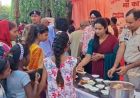थाना परिसर में पुलिस ने लगाया भंडारा, अफसरों ने खुद बांटा महाप्रसाद