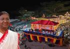 राष्ट्रपति द्रौपदी मुर्मु ने माँ दंतेश्वरी की पूजा-अर्चना कर देशवासियों की सुख-समृद्धि और खुशहाली की कामना की