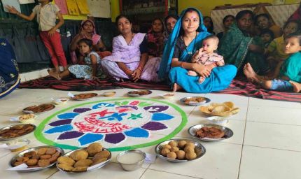 धमतरी में 'आंगन मिलन सेवा' से संवर रहा बच्चों और महिलाओं का भविष्य