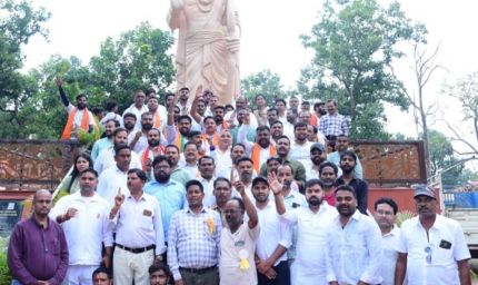गुजरात से निकली बाइक रैली का उदयपुर में भव्य स्वागत, मंत्री राजेश अग्रवाल ने किया आत्मीय अभिनंदन