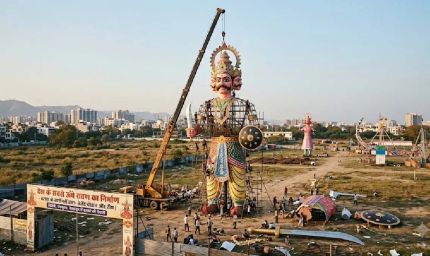 अंबाला के कारीगरों का कमाल, दिल्ली-पंचकूला में बनेंगे 221 फीट ऊंचे रावण के विशाल पुतले