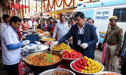 धनबाद में त्योहारों से पहले बड़ा खुलासा, चाट के छोले से लड्डू तक में मिला रासायनिक रंग