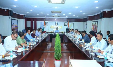 राष्ट्रपति द्रौपदी मुर्मू के छत्तीसगढ़ प्रवास की तैयारियों  के संबंध में लोकभवन में बैठक आयोजित