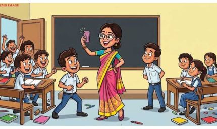 बिलासपुर में शिक्षिका पर आरोप, छात्रों से सोशल मीडिया पर लाइक-फॉलो कराने का दावा