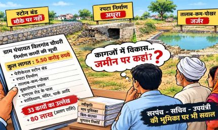 विलगांव चौधरी में 5.50 करोड़ के निर्माण कार्यों की फेहरिस्त, अब जमीन पर हिसाब की दरकार!
