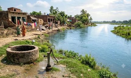 बाढ़ से नुकसान के बीच भूजल स्तर को फायदा, तेज बहाव से साफ हुई गोमती नदी