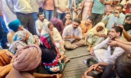 संगरूर हादसा: पीड़ित परिवारों से मिले मंत्री हरपाल चीमा