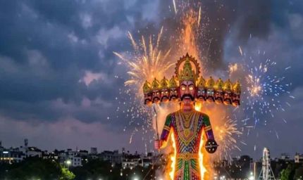 इंदौर में 121 और भोपाल में 105 फीट ऊंचा रावण जलेगा, उज्जैन में फूलों की वर्षा