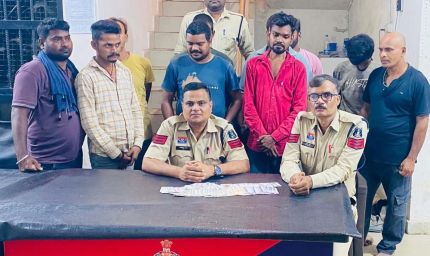 Bilaspur में जुआ फड़ पर पुलिस की रेड, 10 जुआरी गिरफ्तार