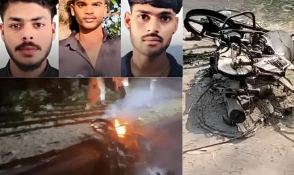 राजस्थान में भीषण सड़क हादसा, दो बाइकों की टक्कर के बाद लगी आग; 3 युवकों की मौत