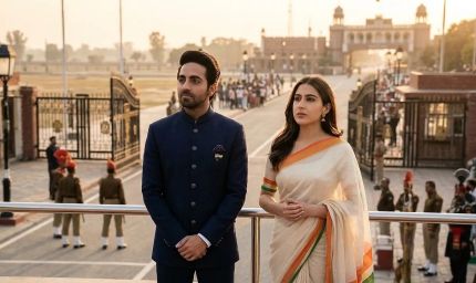 वाघा बॉर्डर पर आतिफ असलम के गाने से दब गई आयुष्मान-सारा की आवाज, वायरल हुआ वीडियो
