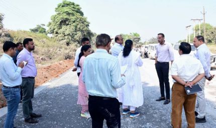 पीडब्ल्यूडी सचिव का निरीक्षण, निर्माण गुणवत्ता में लापरवाही पर नाराजगी