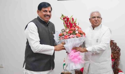 मुख्यमंत्री डॉ.यादव ने राज्यपाल पटेल से की सौजन्य भेंट