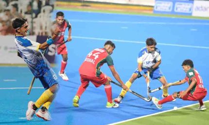 छत्तीसगढ़ हॉकी लीग: न्यायधानी नाइट्स ने संस्कारधानी स्ट्राइकर्स को दी शिकस्त