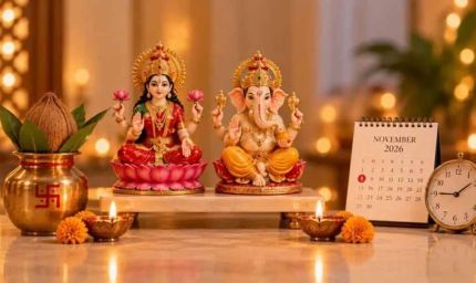 Diwali 2026 Calendar: 6 से 11 नवंबर तक मनाए जाएंगे त्योहार, जानें धनतेरस से भाई दूज तक की सही तारीखें